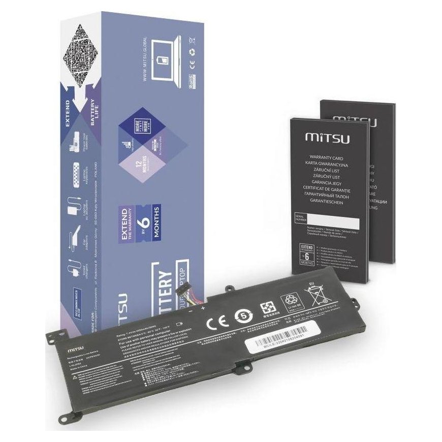 Mitsu akumuliatorius Mitsu akumuliatorius nešiojamam kompiuteriui Lenovo IdeaPad 320 (7.4V-7.6V) (4050 mAh)