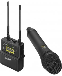 Sony UWP-D22 Wireless microphone attached to the camera