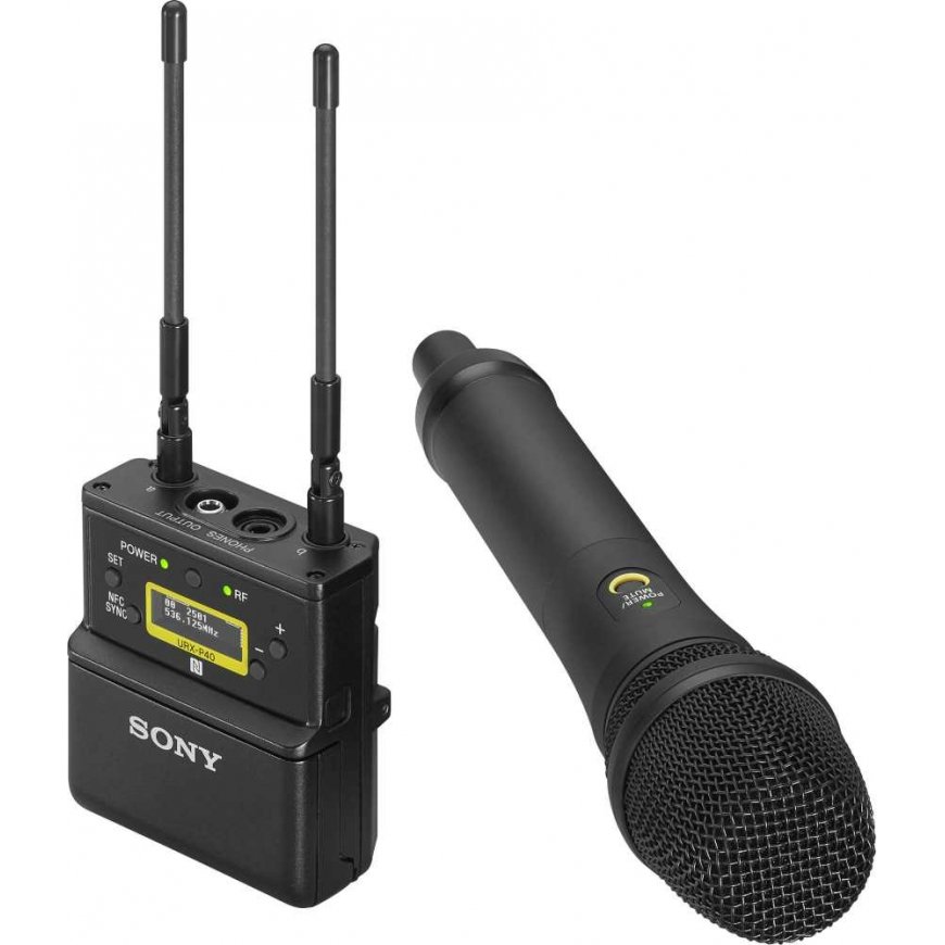 Sony UWP-D22 Wireless microphone attached to