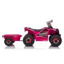 Lean Cars XMX630T Pink battery quad bike with trailer Lean Cars XMX630T Pink battery quad bike with trailer