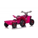 Lean Cars XMX630T Pink battery quad bike with trailer Lean Cars XMX630T Pink battery quad bike with trailer