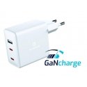 Swissten Charger Sieciowa GuN 2 X USB C + USB 70 W Power Delivery White Swissten Charger Sieciowa GuN 2 X USB C + USB 70 W Power Delivery White