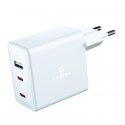 Swissten Charger Sieciowa GuN 2 X USB C + USB 70 W Power Delivery White Swissten Charger Sieciowa GuN 2 X USB C + USB 70 W Power Delivery White