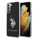 Dėklas Us Polo Assn US POLO US Polo USHCS21MTPUHRBK S21+ G996 juoda/juodas blizgus didelis logotipas