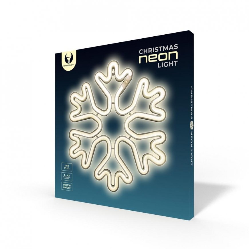 Neolia Neon LED CHRISTMAS SNOWFLAKE white
