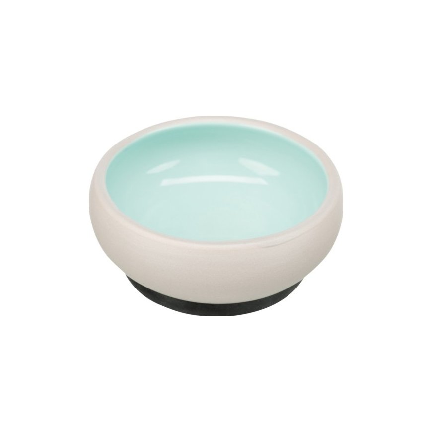 Trixie Bowl, for cats, ceramic, 0.3 l / o 11 cm, with rubber base, various colors
