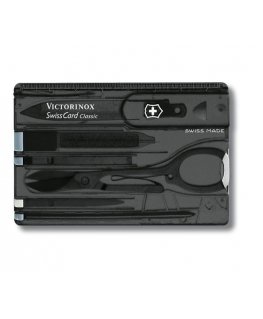 Victorinox SwissCard Classic Juoda, Permatomas ABS sintetika