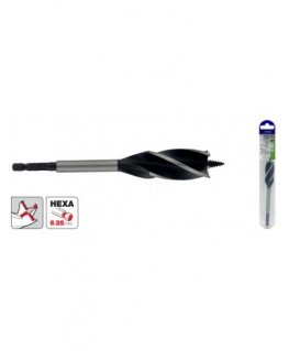 Tivoli Wood drill bit 18 mm, four-sided, 1/4 hex shank