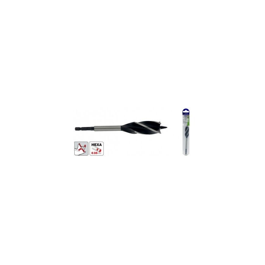 Tivoli Wood drill bit 18 mm, four-sided, 1/4 hex shank – 2