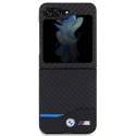 Case BMW BMHCZF522NBCK Sam Z Flip5 F731 black|black Leather Carbon