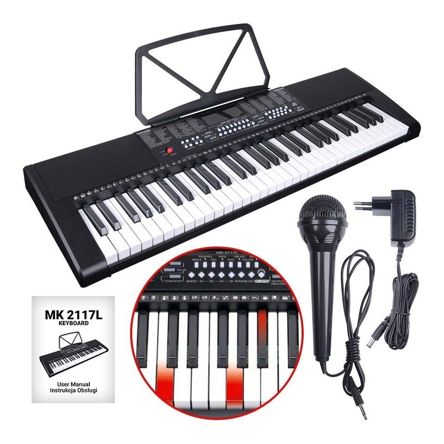 MK 2117L KEYBOARD - LED ērģeļu