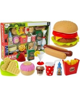 Lean Cars Lean Sport Set Hamburger with fast food
