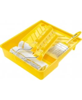 Topex painting set - roller 18cm + roller 10cm + tub + brush (20B806)