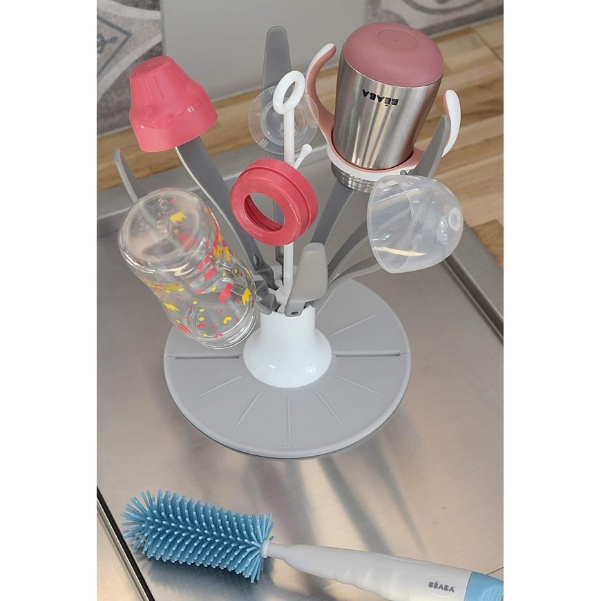 BEABA FOLDABLE BOTTLES AND ACCESSORIES DRYER FLOWER, Gray – 5