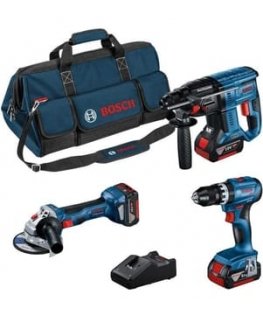 Bosch GDS 18V-330 HC 2x5,0 Ah, GAL 18V-40 LB