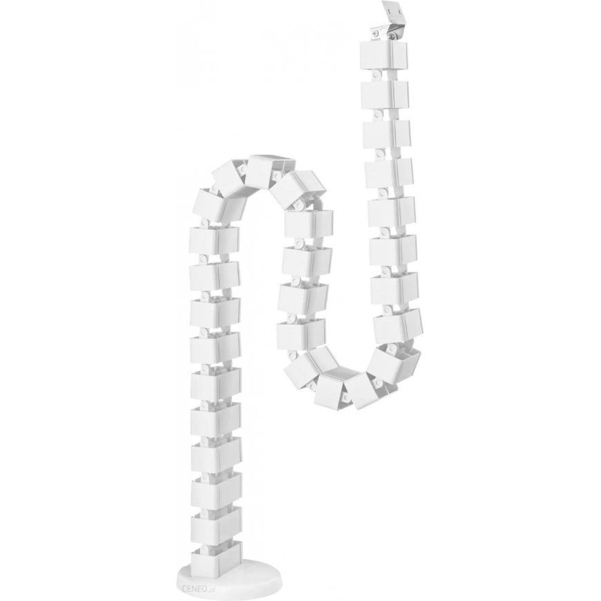 Cable Management WP Cable Management, Adjustable cable cover, White, 1.3m, Powerton