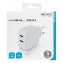 Deltaco USB-AC175 mobiilseadme laadija Universaalne Valge Vahelduvvool Hoonesisene Deltaco USB-AC175 mobiilseadme laadija Universaalne Valge Vahelduvvool Hoonesisene