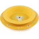 CANPOL BABIES set of plastic dishes EXOTIC ANIMALS, Yellow, 56/523_yel CANPOL BABIES set of plastic dishes EXOTIC ANIMALS, Yellow, 56/523_yel