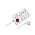 REBEL extension cord with switch 7 sockets 3m - 1.5mm REBEL extension cord with switch 7 sockets 3m - 1.5mm