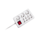 REBEL extension cord with switch 7 sockets 3m - 1.5mm REBEL extension cord with switch 7 sockets 3m - 1.5mm