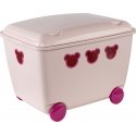 Container for toys 55L BranQ Teddy pink Container for toys 55L BranQ Teddy pink