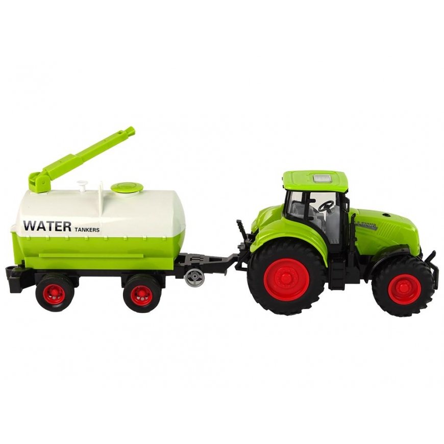 Lean Cars Tractor with large trailer Green Farm – 5