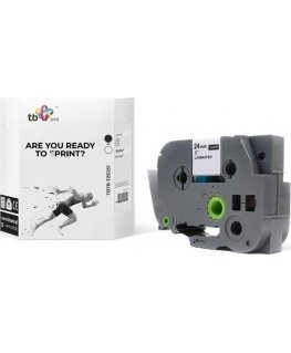 Tb Print Black tbtb-tze251 brother tape in white 24x8mm 1 bt.