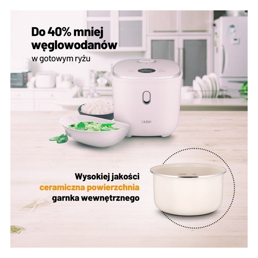 Rīsu plīts Lauben Low Sugar Rice Cooker 3000WT – 5