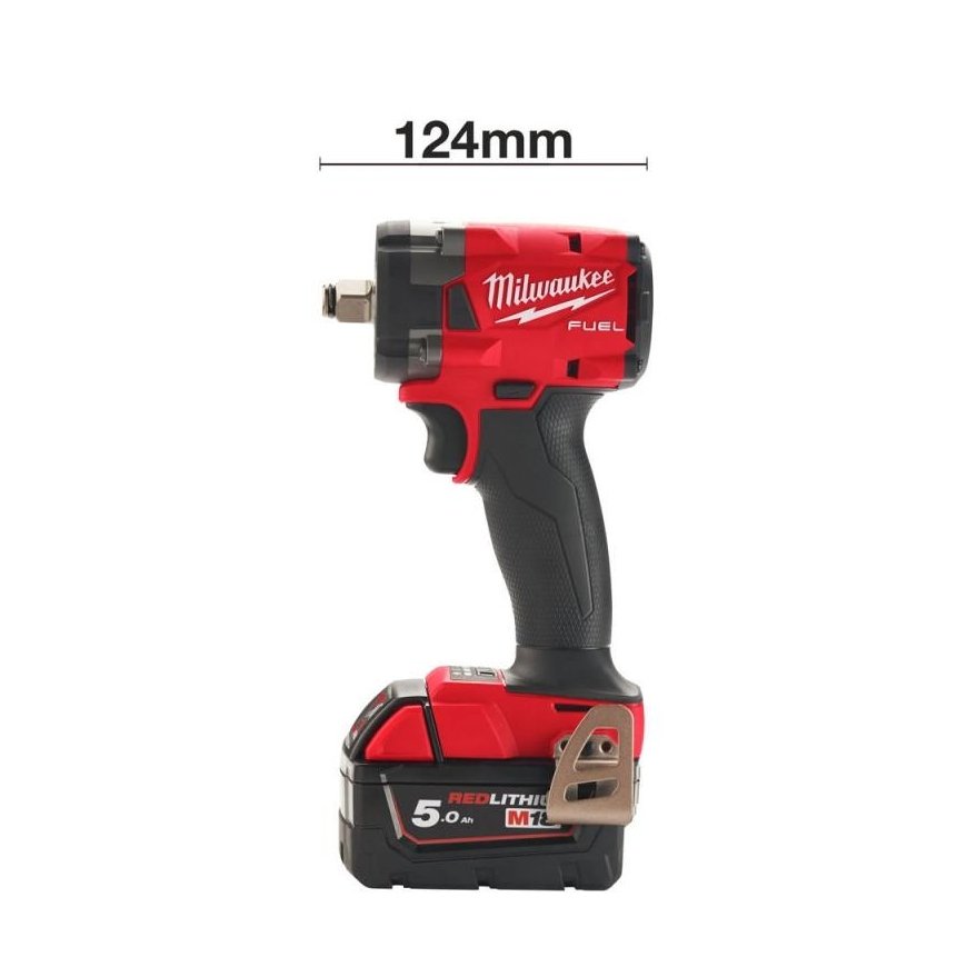 Milwaukee Akumuliatorinis smūginis veržliasukis M18 FIW2F12-502X 18V 2x5,0Ah 339Nm – 3