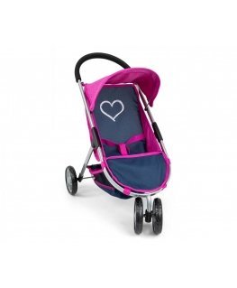 Milly Mally Vežimėlis triratukas Susie Prestige Navy lėlėms