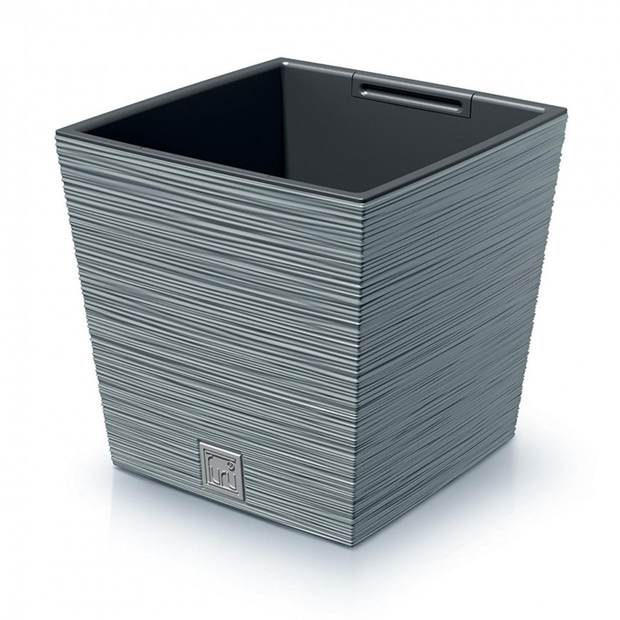 Prosperplast div class"int_ce_html"FURU SQUARE LOW flower pot - concrete/div