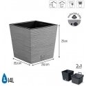 Prosperplast div class"int_ce_html"FURU SQUARE LOW flower pot - concrete/div Prosperplast div class"int_ce_html"FURU SQUARE LOW flower pot - concrete/div