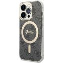 Guess IML 4G MagSafe case for iPhone 15 Pro Black