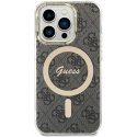 Guess IML 4G MagSafe case for iPhone 15 Pro Black