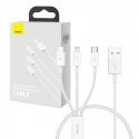 Quick Charge USB to M+L+C Baseus Superior Data 3.5A 0.5m (White) Quick Charge USB to M+L+C Baseus Superior Data 3.5A 0.5m (White)