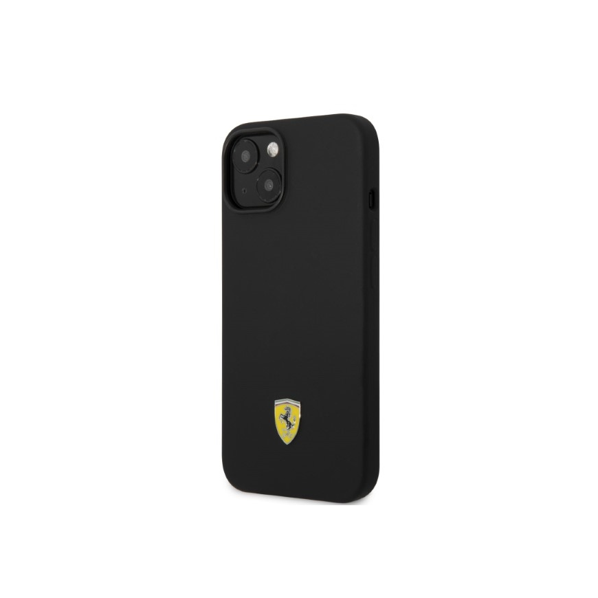 Dėklas Ferrari FEHMSIP14MBK iPhone 14 Plus 6,7" juodas/juodas kietas silikoninis metalinis logotipas "Magsafe" – 2