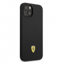 Case Ferrari FEHMSIP14MBK iPhone 14 Plus 6.7" black/black hard silicone metal logo "Magsafe"