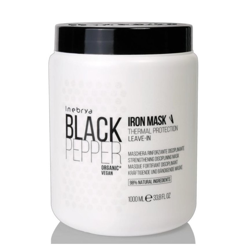 Inebrya Black Pepper Iron Mask Disciplining Strengthening Hair Mask 1000ml – 2