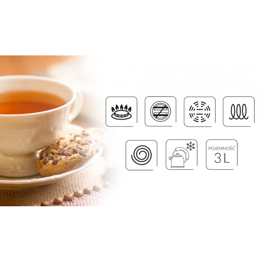 Electric kettle Smile MCN-13/S 3l grey – 2