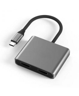 Extra Digital Adapteris USB Type-C - 2x HDMI 4K