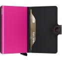 Secrid Matte Miniwallet -lompakko, musta/fuksia Secrid Matte Miniwallet -lompakko, musta/fuksia