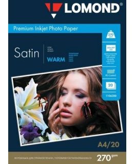 Photo paper Lomond Premium Photo Paper Satin 270 g/m2 A4, 20 sheets, Warm
