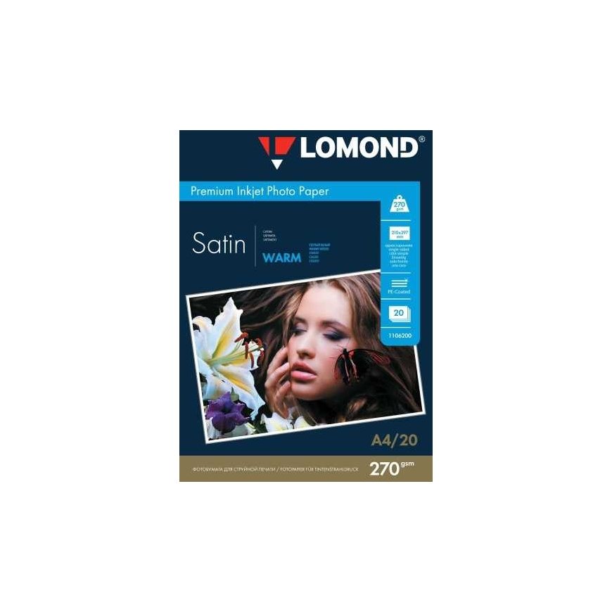 Photo paper Lomond Premium Photo Paper Satin 270 g/m2 A4, 20 sheets, Warm