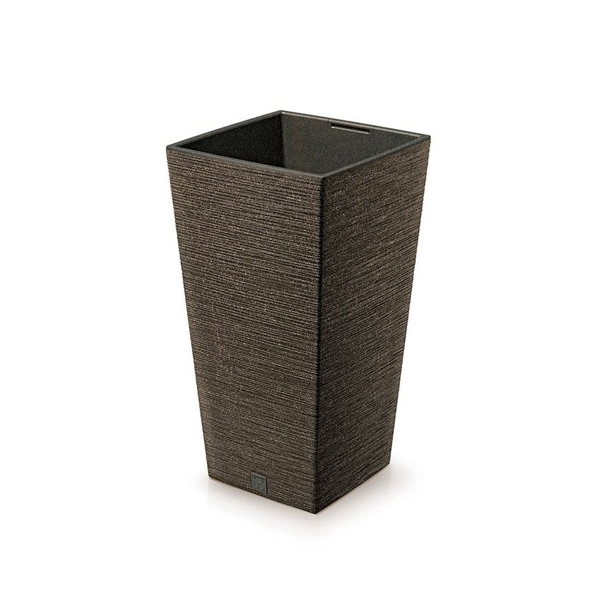 Prosperplast FURU SQUARE ECO WOOD flower pot - ECO coffee – 2