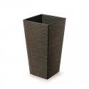 Prosperplast FURU SQUARE ECO WOOD flower pot - ECO coffee Prosperplast FURU SQUARE ECO WOOD flower pot - ECO coffee