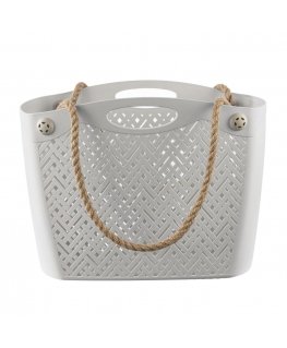 Openwork shopping bag Boho white Branq