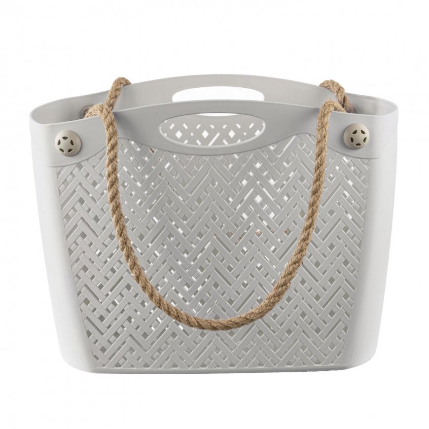 Branq Openwork shopping bag Boho white