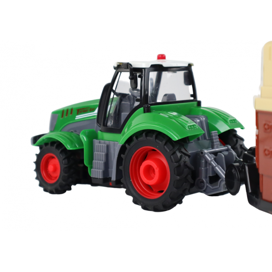 Lean Cars RC Tractor nuotolinio valdymo traktoriaus žemės ūkio mašinos priekabos nuotolinio valdymo pultas 1:24 – 3