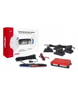 Amio Parking sensor kit, reverse max LED 4 sensors black 19mm truck