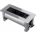Spacetronik stalinis lizdas su USB pasukamu Spacetronik SPS-O24S